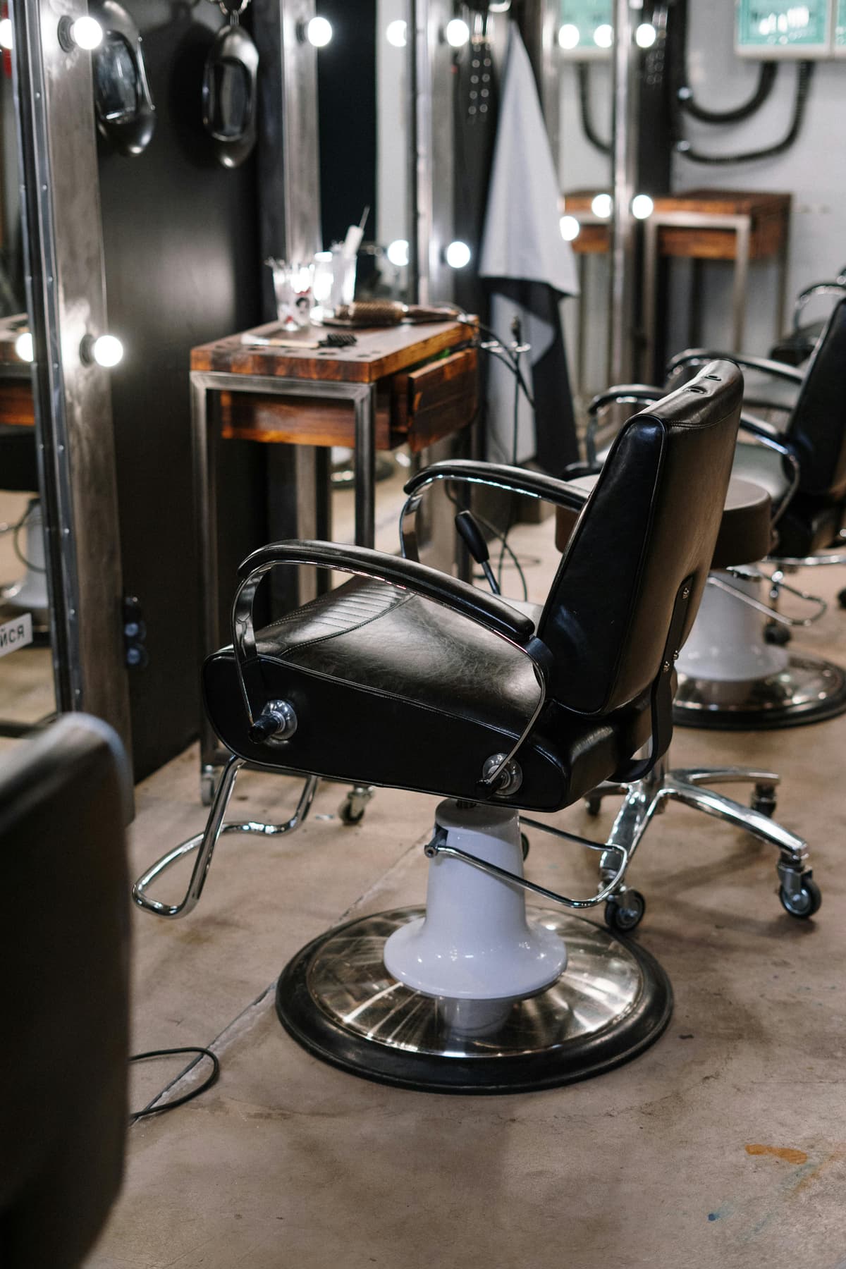 Premium barbershop interior
