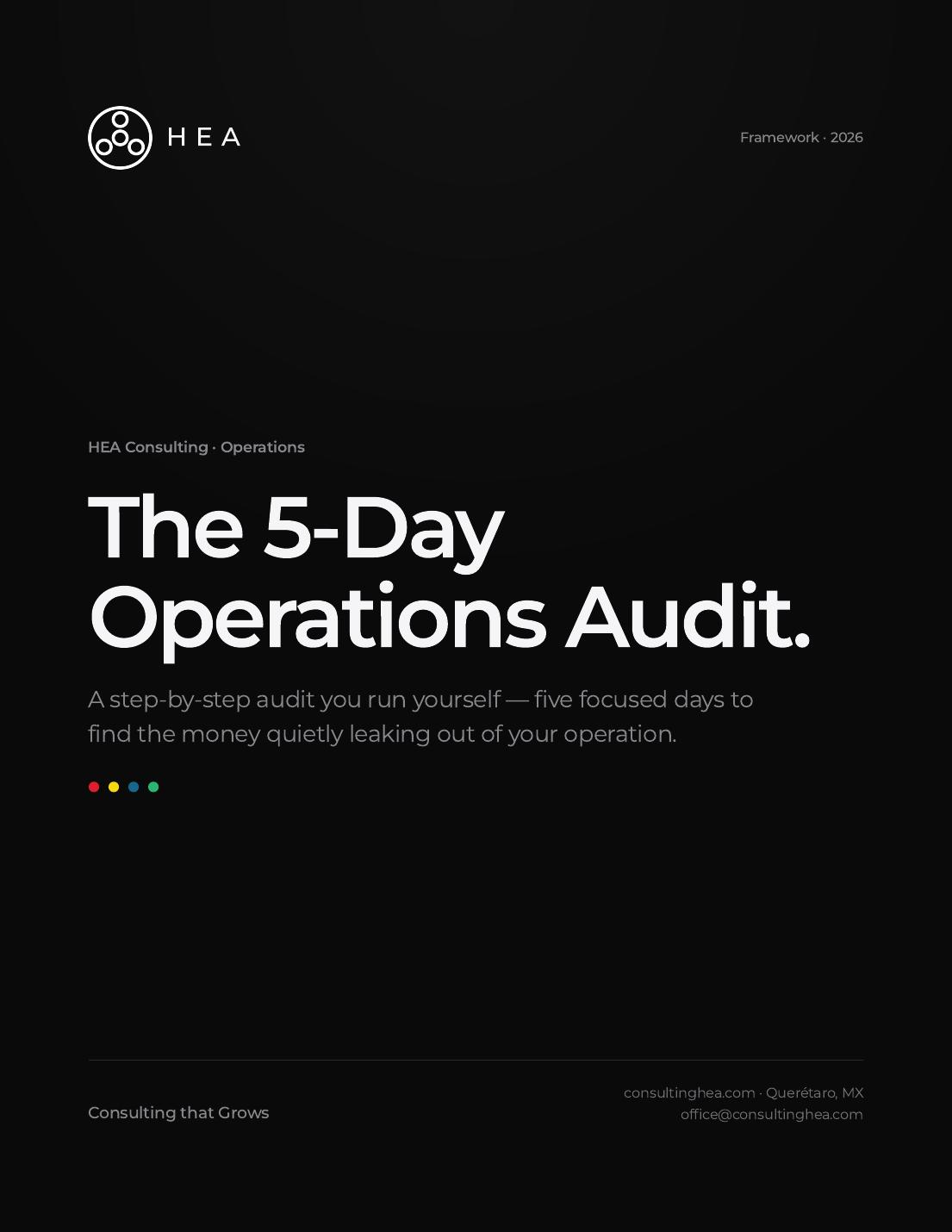 Framework de Auditoría Operacional en 5 Días