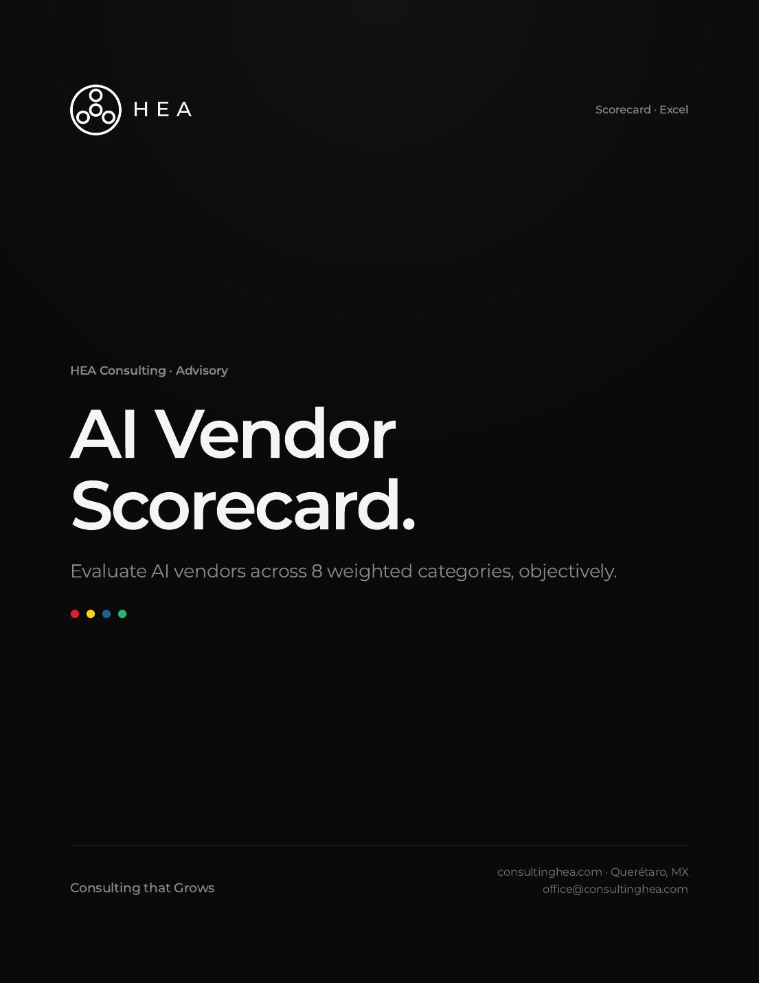 Scorecard de Evaluación de Proveedores de IA