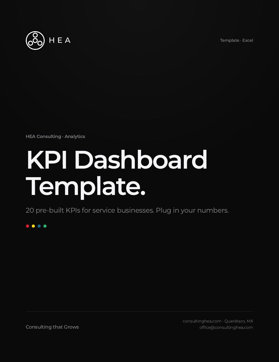 Plantilla de Dashboard de KPIs