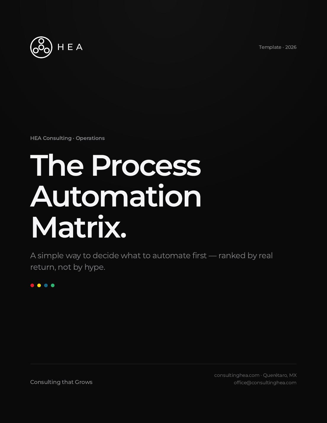 Matriz de Oportunidades de Automatización